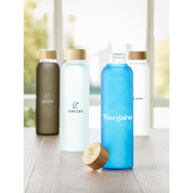 Logotrade promotional merchandise picture of: Frosty Glass Bottle 550 ml drinking bottle