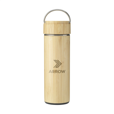 Logotrade promotional gift picture of: Nikko 330 ml bamboo thermo bottle/thermo cup