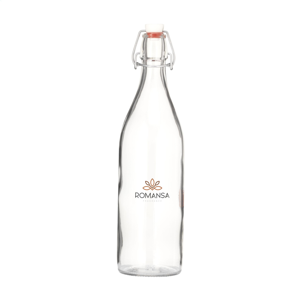 Logo trade business gifts image of: Vidrio Bottle 1 L water bottle