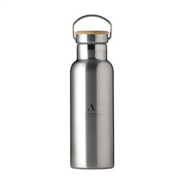 Logo trade promotional merchandise picture of: Nordvik RCS Recycled Steel 500 ml drinking bottle