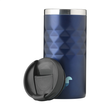 Logo trade business gifts image of: Geometric Mug RCS Recycled Steel 280 ml thermo cup