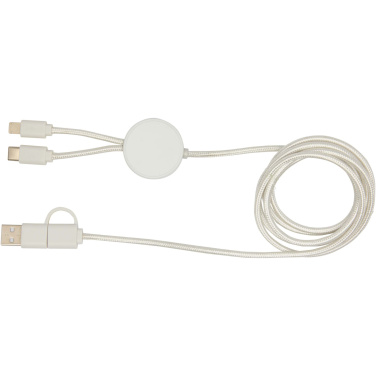Logotrade promotional giveaway image of: Citala 5-in-1 recycled plastic 150 cm data sync and 27W fast charge cable