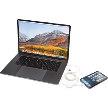 Logo trade promotional merchandise picture of: Citala 5-in-1 recycled plastic 150 cm data sync and 27W fast charge cable