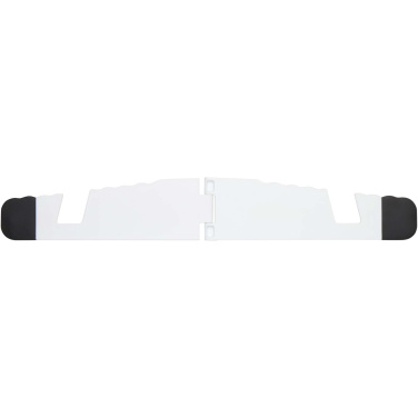 Logo trade promotional merchandise image of: Buna recycled plastic foldable tablet and phone stand