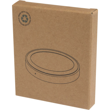 Logo trade promotional gifts image of: Freal 15W recycled plastic wireless charging pad