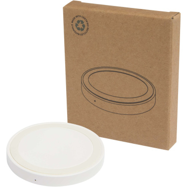Logo trade business gift photo of: Freal 15W recycled plastic wireless charging pad