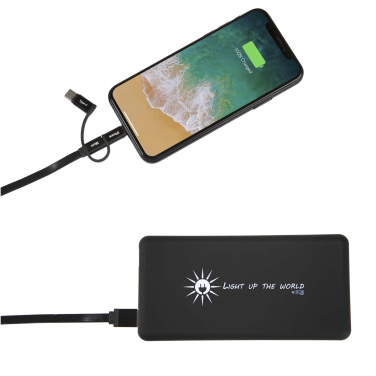 Logotrade promotional item image of: SCX.design P30 8000 mAh light-up solar power bank