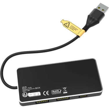 Logotrade promotional items photo of: SCX.design H20 8-in-1 USB hub with dual input and 6-ports