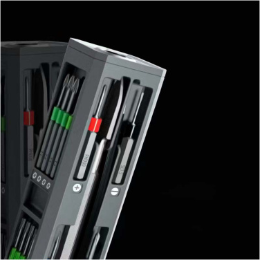 Logo trade corporate gifts picture of: SCX.design T20 30-piece screwdriver and repair set in aluminium case
