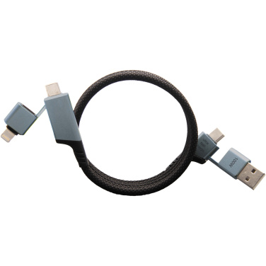Logotrade promotional products photo of: SCX.design C52 100W 4-in-1 rPET magnetic ultra fast charging cable 