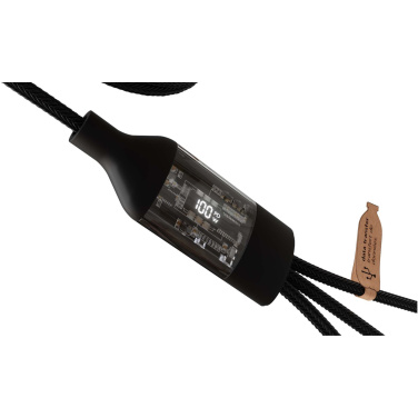 Logo trade promotional gifts picture of: SCX.design C50 5-in-1 fast charging 100W/5A cable with digital display
