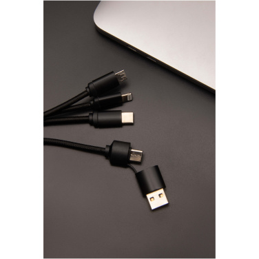 Logo trade promotional giveaway photo of: SCX.design C14 15W 5-in-1 charging cable