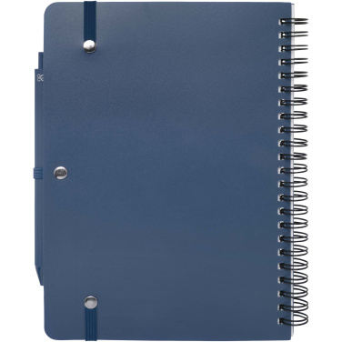 Logo trade promotional items image of: Thalaasa A5 ocean-bound hard cover notebook with ballpoint pen (black ink)