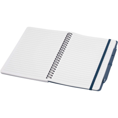 Logotrade promotional gift image of: Thalaasa A5 ocean-bound hard cover notebook with ballpoint pen (black ink)