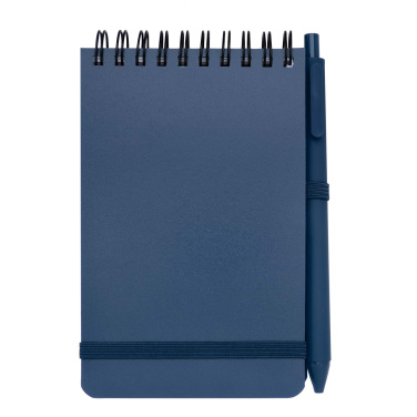 Logo trade advertising products image of: Thalaasa A6 hard cover ocean-bound notebook with ballpoint pen (black ink)