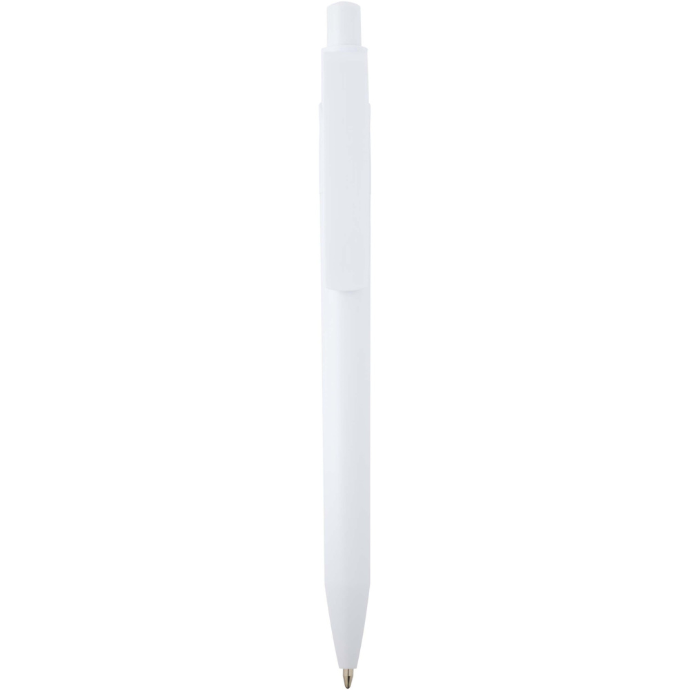 Logo trade promotional merchandise image of: Unica recycled plastic ballpoint pen (blue ink)