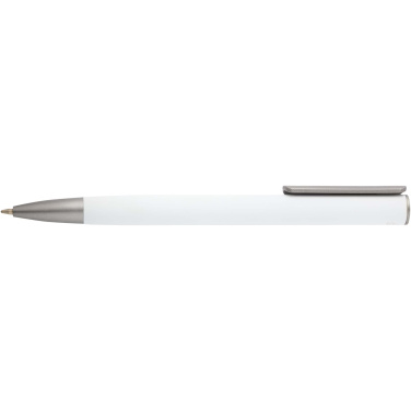 Logotrade promotional item picture of: Ziggur aluminium ballpoint pen (blue ink)