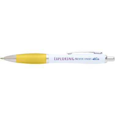 Logo trade promotional items image of: Nash recycled plastic ballpoint pen (black ink)