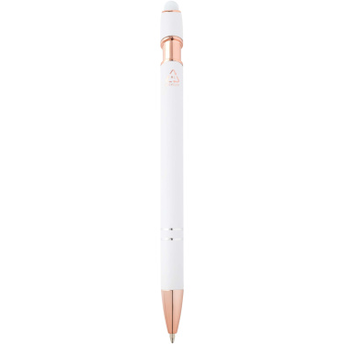 Logotrade promotional product picture of: Nanna ballpoint pen with rose gold finish (blue ink)