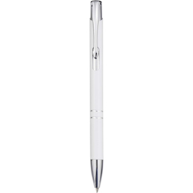 Logo trade advertising products image of: Moneta recycled aluminium ballpoint pen (blue ink)