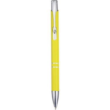 Logo trade corporate gifts image of: Moneta recycled aluminium ballpoint pen (blue ink)