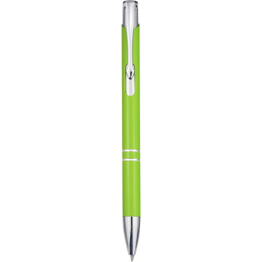 Logotrade promotional merchandise picture of: Moneta recycled aluminium ballpoint pen (blue ink)