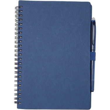Logotrade promotional giveaway image of: Slate reusable soft cover notebook and pen set (black ink)