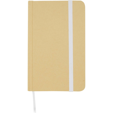 Logotrade promotional product picture of: Reed A6 recycled hard cover notebook with plain pages