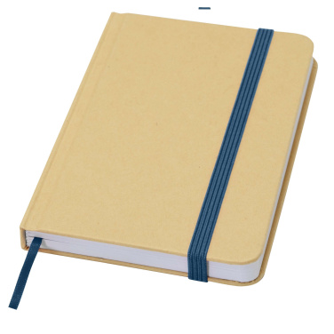 Logo trade promotional items image of: Reed A6 recycled hard cover notebook with plain pages