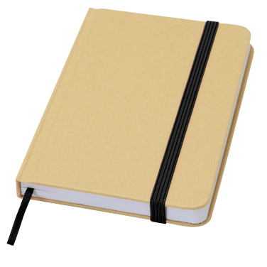 Logo trade advertising products image of: Reed A6 recycled hard cover notebook with plain pages