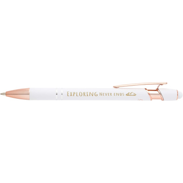 Logo trade promotional giveaway photo of: Nanna ballpoint pen with rose gold finish (black ink)