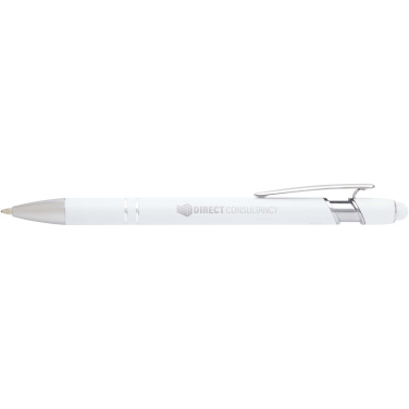 Logotrade corporate gift image of: Kish ballpoint pen with silver finish (black ink)