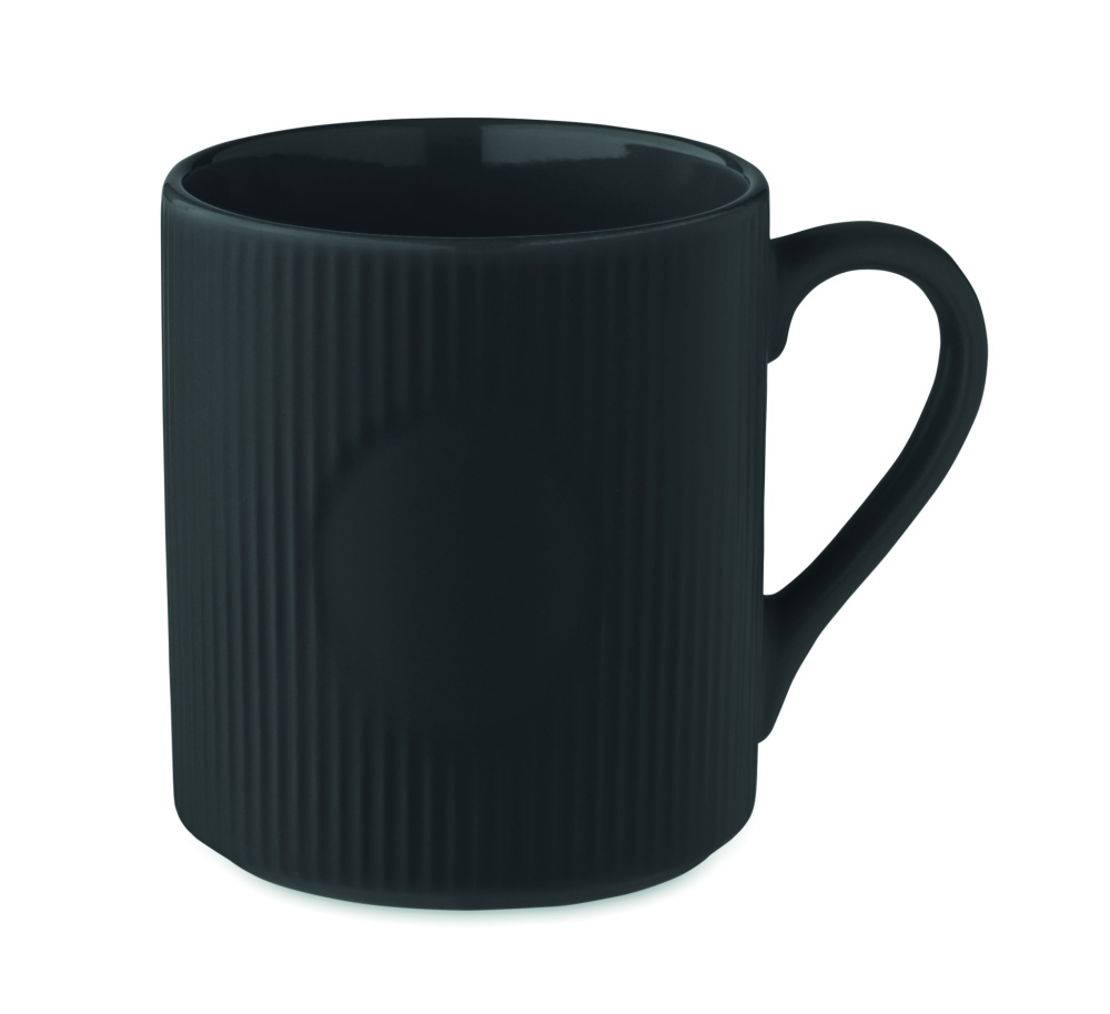 Logotrade promotional product image of: Ribbed ceramic mug mat 340 ml