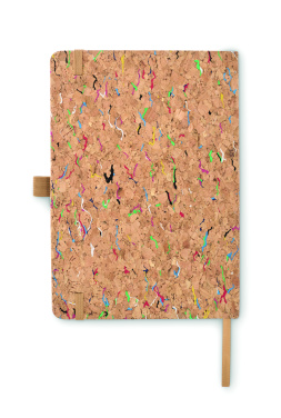 Logo trade promotional merchandise image of: A5 cork coloured notebook