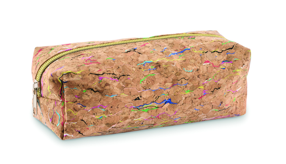 Logotrade promotional products photo of: Coloured cork pencil case