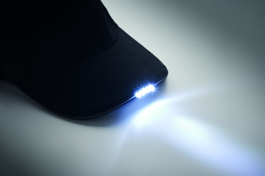 Logo trade promotional gift photo of: 5 panel LED cotton cap 220gr/m²