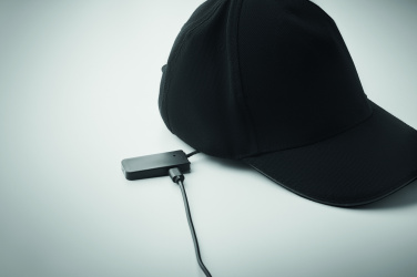Logo trade corporate gifts image of: 5 panel LED cotton cap 220gr/m²