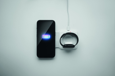 Logo trade promotional giveaways image of: 2 in 1 foldable charger 15W