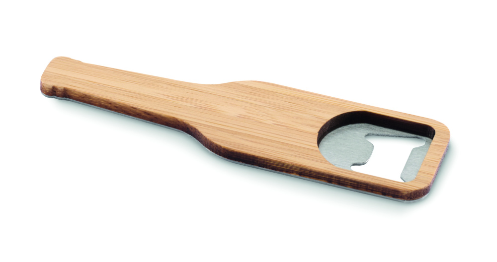 Logo trade promotional giveaway photo of: Bamboo bottle opener