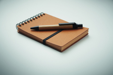 Logo trade promotional merchandise picture of: Recycled notebook with ball pen