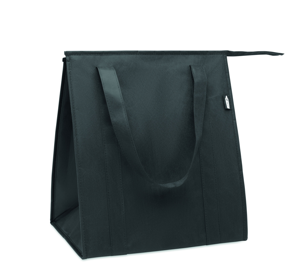 Logo trade promotional gift photo of: Non woven RPET cooler bag