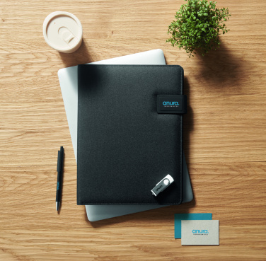 Logo trade advertising product photo of: A4 folder and wireless charger