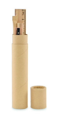 Logo trade promotional gift photo of: Paper tube stationery set
