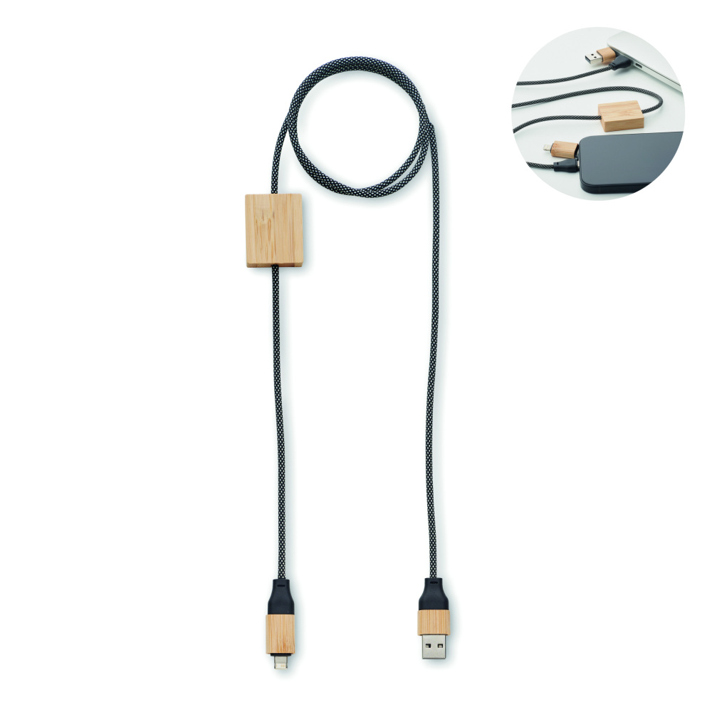 Logo trade corporate gift photo of: 60W charging cable
