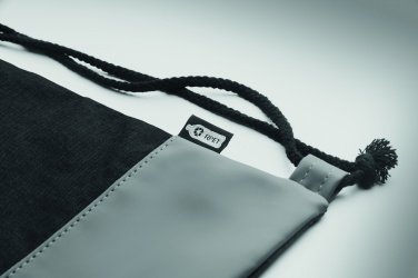 Logotrade advertising product image of: RPET PU drawstring bag 2 tone