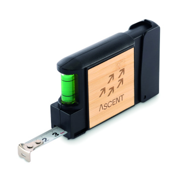 Logo trade promotional giveaways image of: Multifunctional measuring tape