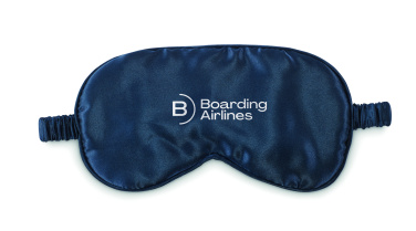 Logo trade promotional item photo of: Soft polyester eye mask