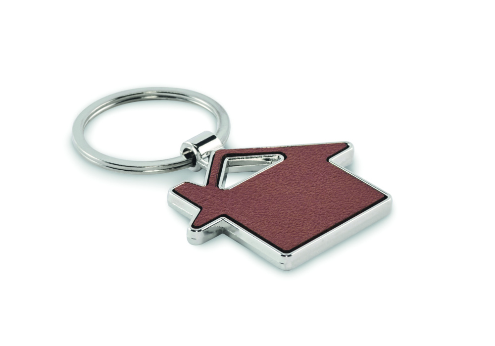 Logo trade promotional gifts picture of: House shaped key ring