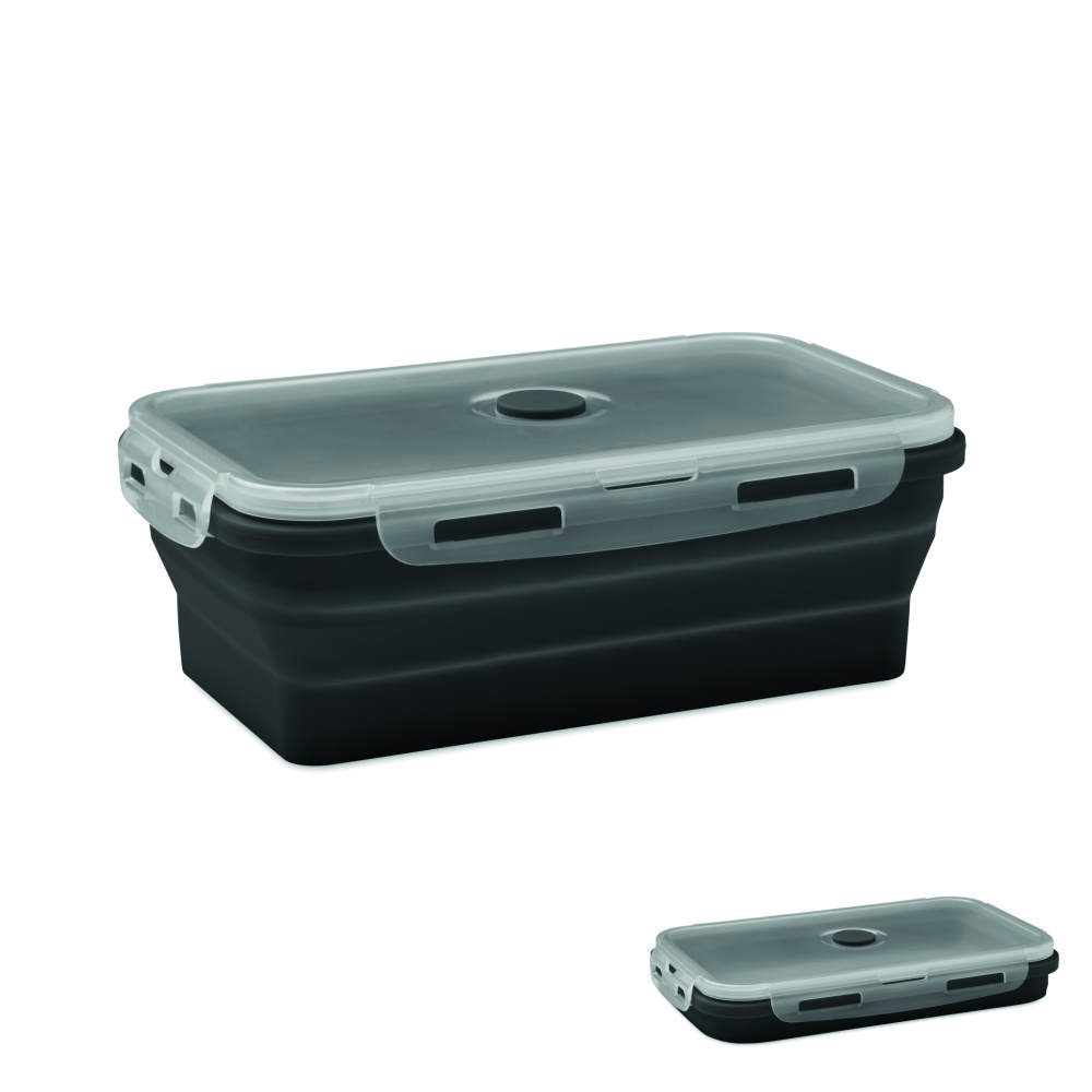 Logo trade promotional giveaways picture of: Collapsible silicone lunch box