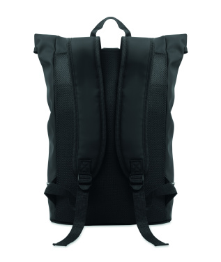 Logotrade promotional merchandise picture of: Laptop 15" roll top PU backpack